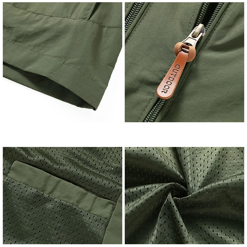 Куртка мужская для кемпинга и походов дышащая ветровка спорта на открытом