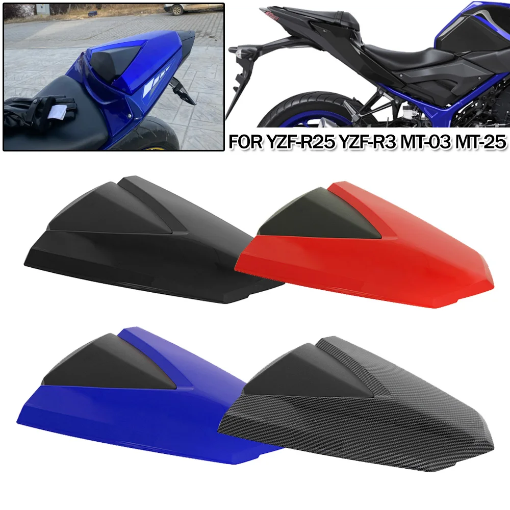 

Motorcycle Pillion Rearseat Cover Cowl Solo Passenger Fairing Tail Section Rear Seat For Yamaha YZF R3 R25 2013-2023 MT-03 MT-25
