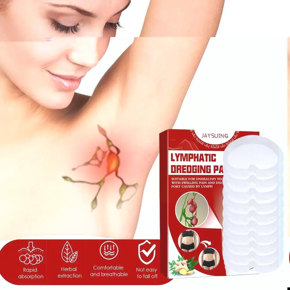 

Sdotter Neck Lymphatic Detoxification Sticker Lymph Nodes Patch Breast Drainage Lymphatic Lymphatic Plaster Detox Sticker Anti-S