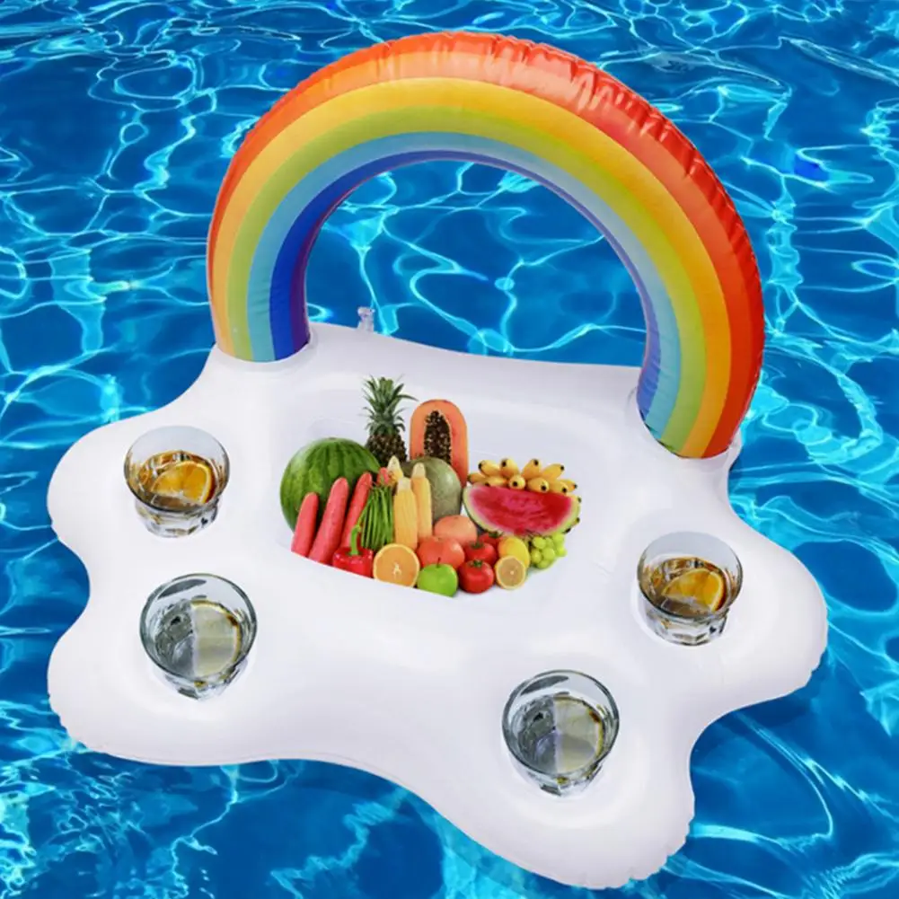 Inflatable Palm Tree Drink Holder Summer Ice Bucket Floating Pools Ice Water Bucket Beer Drink Table Cup Holder Ice bar Cooler