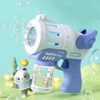 10 holes gatling bubble gun bubble machine electric bubble %e2%80%8bmachine with light automatic bubble for children outdoor fun toys