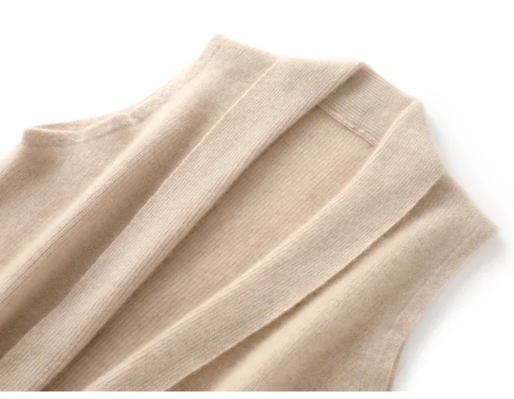 YTFidio женский однотонный жилет из 100% шерсти с v-образным вырезом топы верхняя