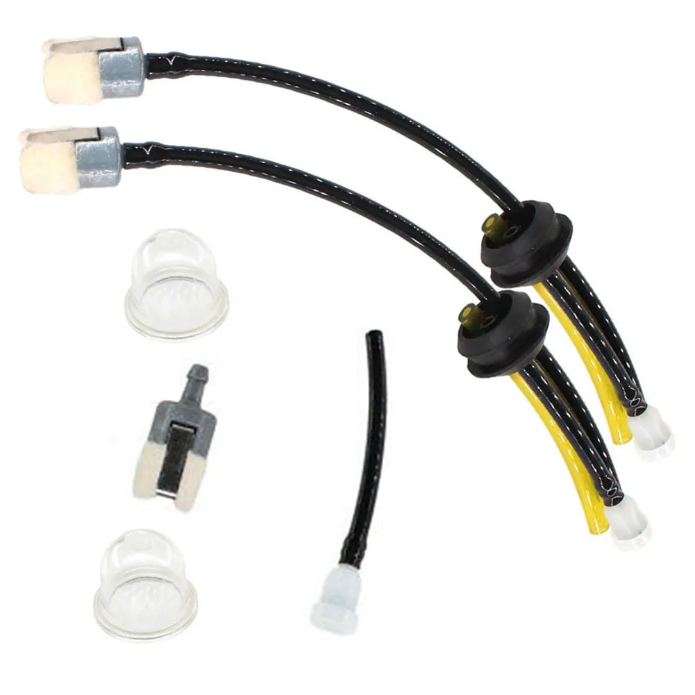 2 шт. топливный шланг с комплектом топливных фильтров для Fuxtec FxPs152 FxMs152 запасные части для кустореза триммер простая установка