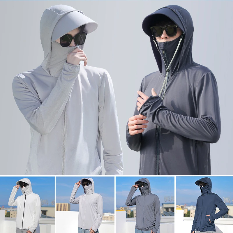 

UPF 50+ UV Sun Protection Clothing Women Men Zip Up Hoodie Long Sleeve Breathable Outdoor Clothes Fishing Running Hiking Jacket