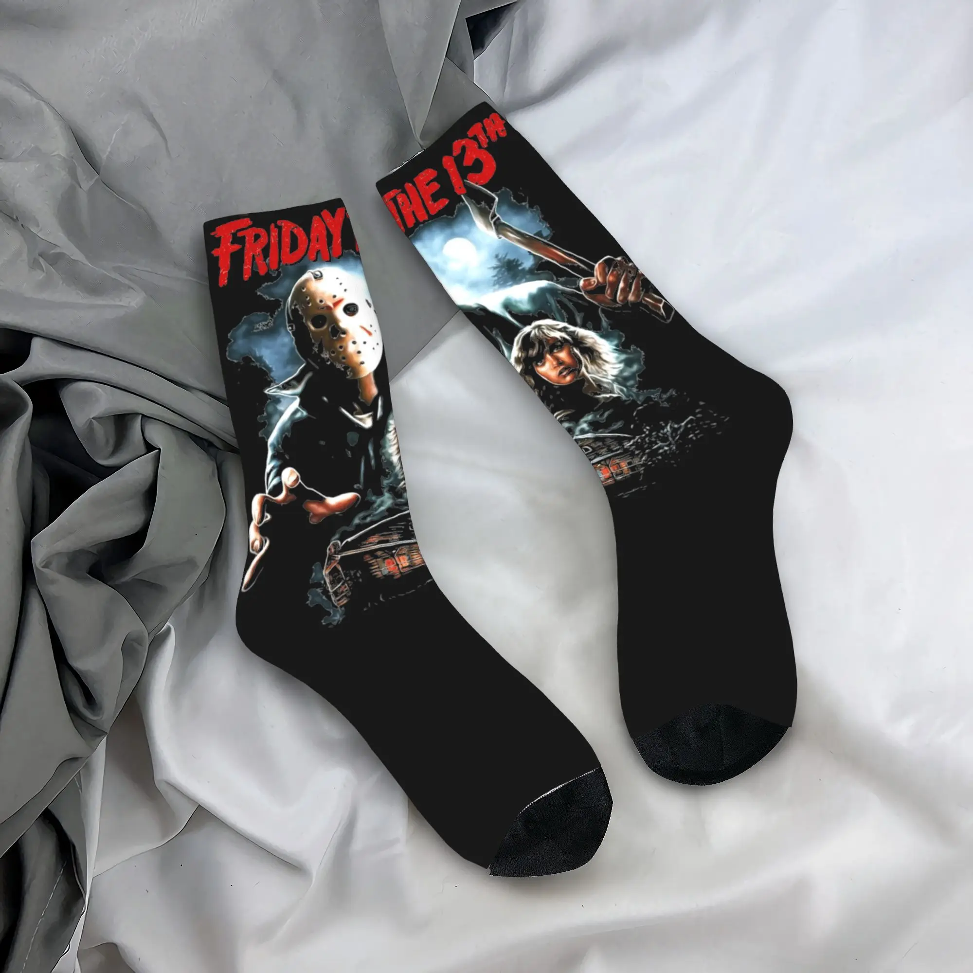 Пятничная 13-я Хэллоуин фильм 2024 Реальные мужские женские спортивные носки джесон