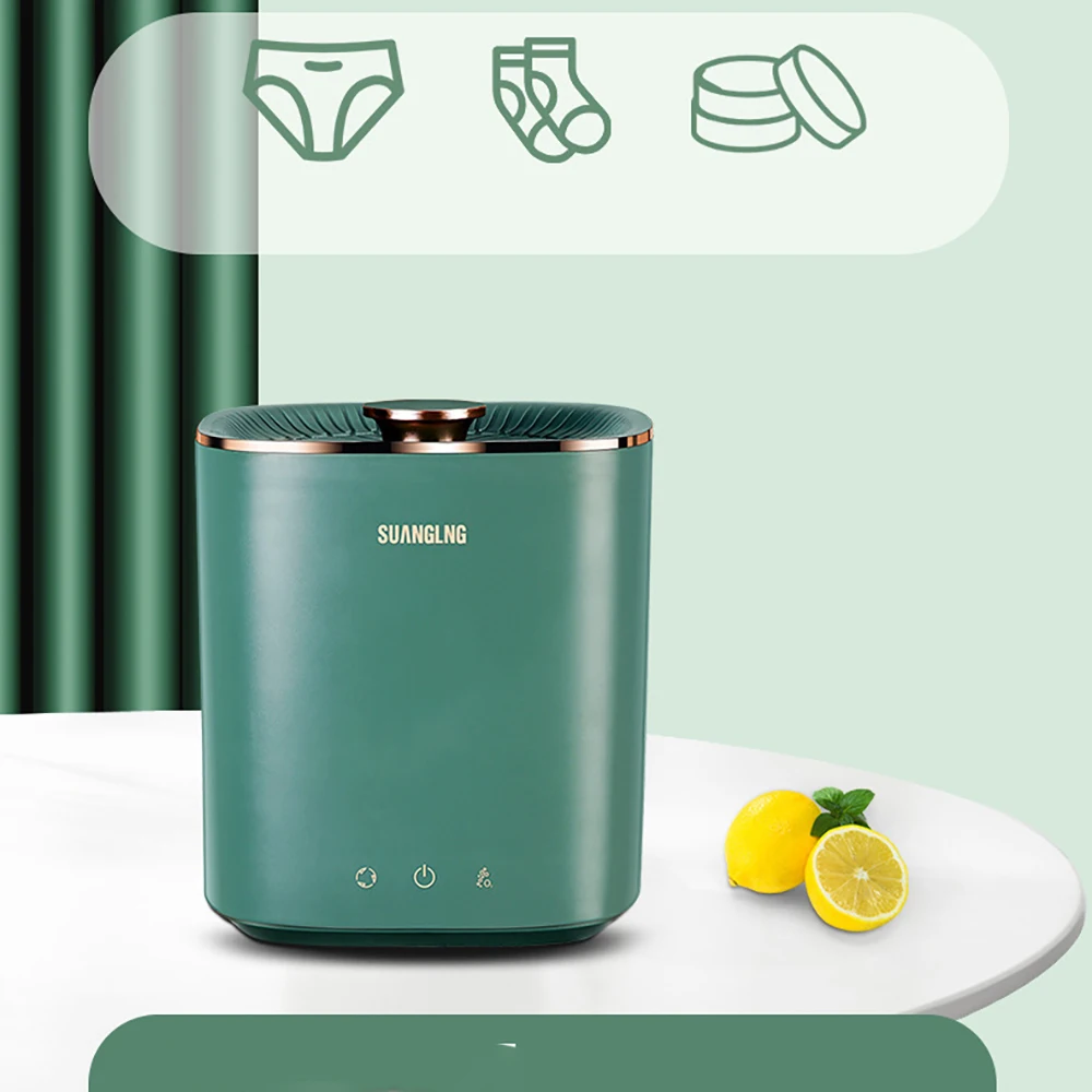 2.5L Portable Mini Washing Machine Semi-automatic Dormitory Travel Underwear Home Smart Sock Washing Machine With/Without Ozone