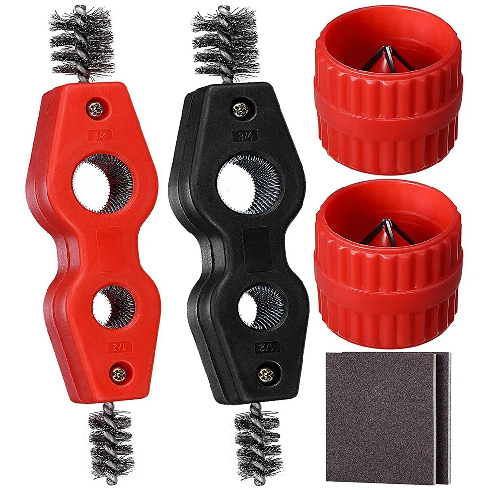 

Copper Pipe Cleaner,Reamer,Sanding Sponge Set,Copper Pipe Cleaner,Reamer,Sanding Sponge,Deburring Brush for PVC Pipes