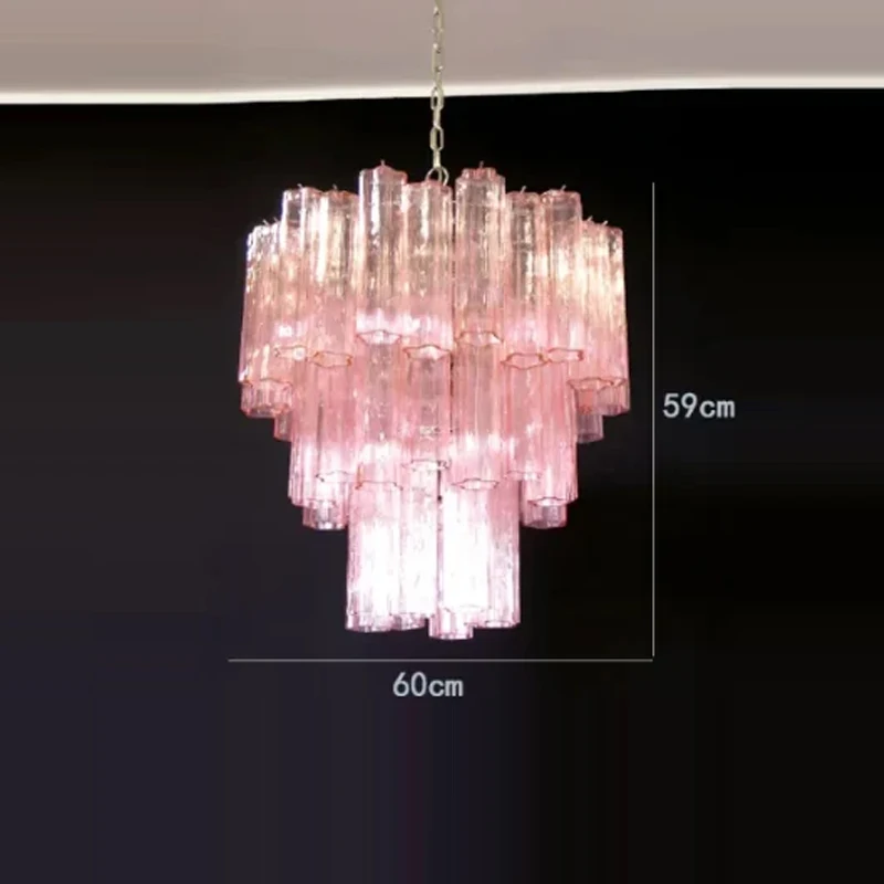 

Розовые/прозрачные стеклянные люстры со звездами, светодиодный светильник, европейский подвесной светильник для потолка, декора гостиной, блеск, ресторан