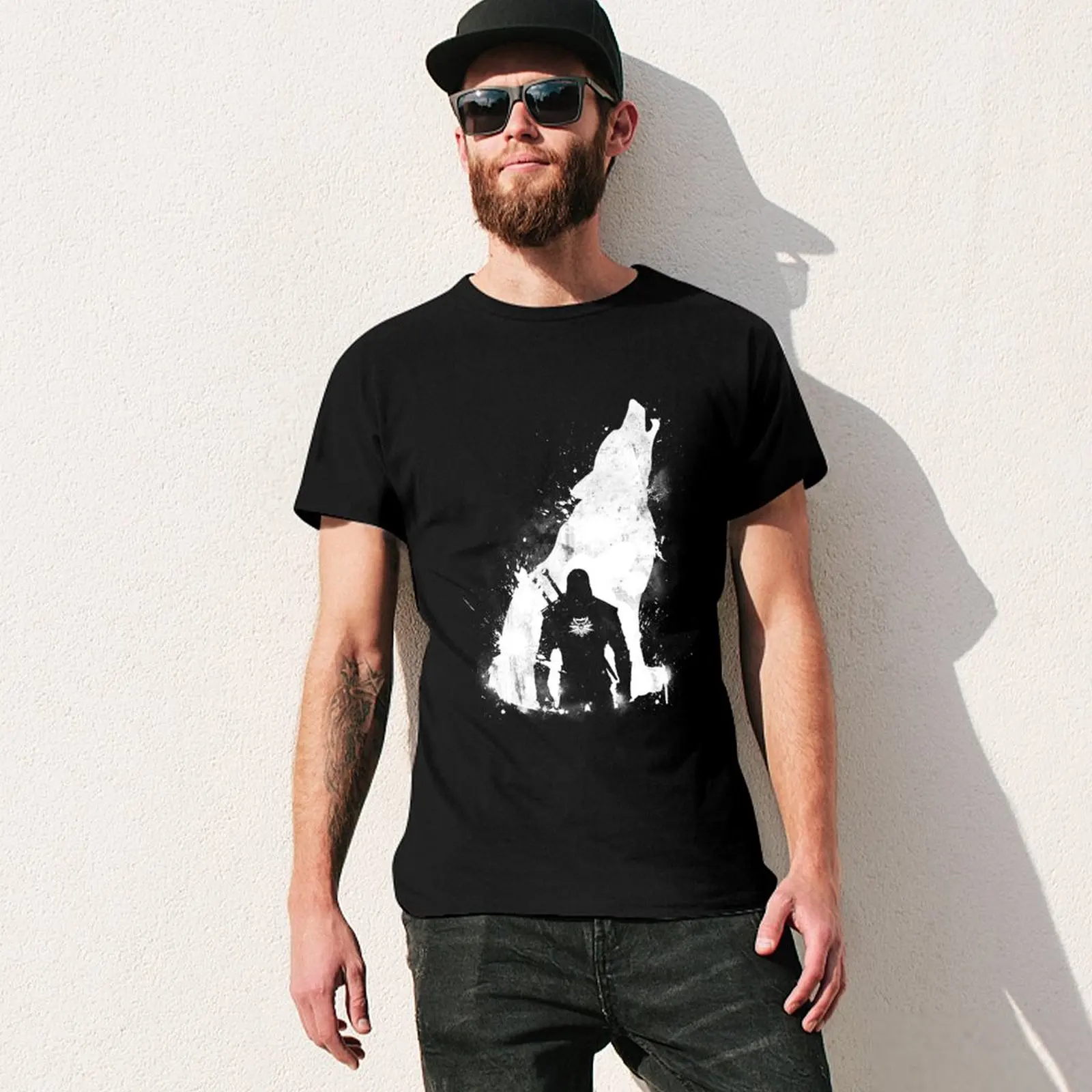 Футболка Wolf Witcher баскетбольные футболки с рисунком забавные подарки