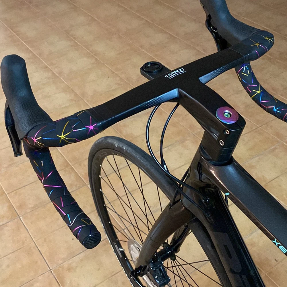 Полностью карбоновый Интегрированный руль для дорожного велосипеда TOSEEK 28 6 мм