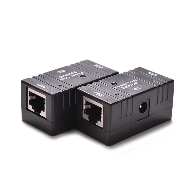 10/100 Mbp Passive POE DC Power Over Ethernet RJ-45 Injector Splitter Wall Mount Adapter For IP Camera LAN Network 1PC