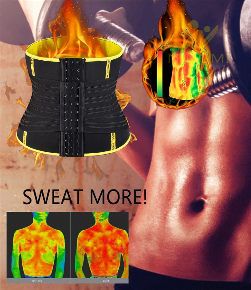 NINGMI Slim Waist Trainer Abdominal Belt for Men Neoprene Sauna Body Shaper Slimming Underwear Pulling Strap Shapewear Sport Top