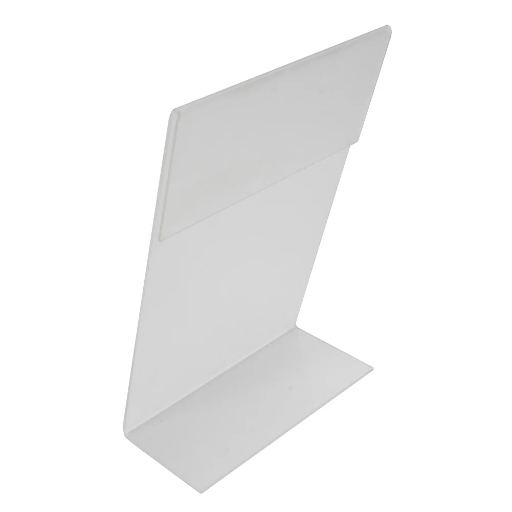 

A6 Transparent Acrylic Display Stand Desk Display Card Stand 10cmx15cm Office Business Desktop Holder For Photo Display
