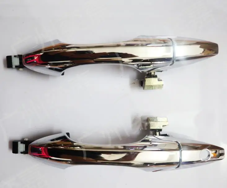 

Outside Doors Panel Handle Bar Pull Trim Cover Chromed Mattte For Acura MDX 2007-2011
