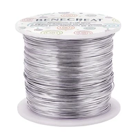 hight qulity 260m 0 6mm aluminum wire anodized jewelry craft making beading floral colored aluminum craft wire silver
