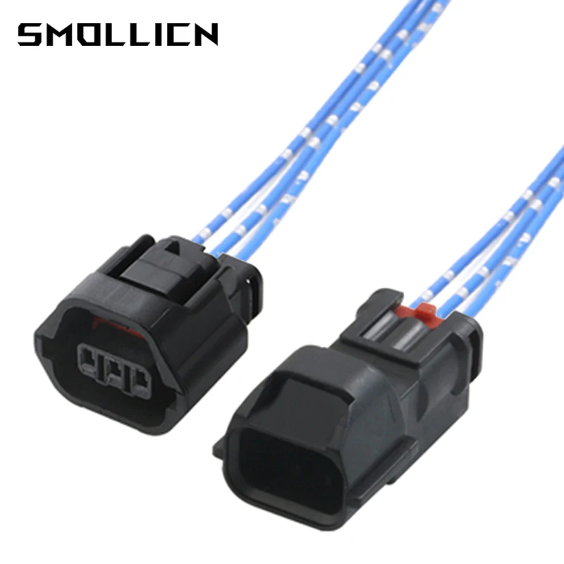 

1-50 Sets 3 Pin Auto Speed Wire Male Female Connector EVO Mivec Camshaft Sensor Wiring Harness Plug MG641234-5 7283-8730-30