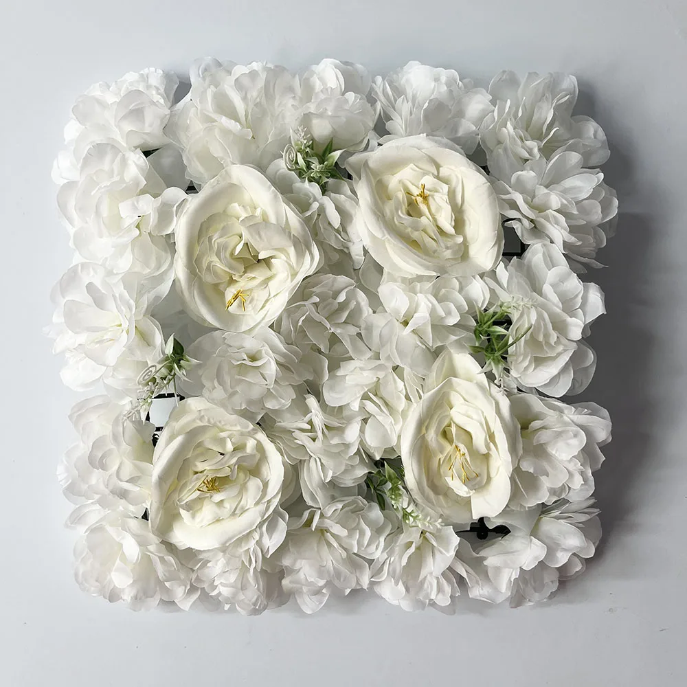 

Wedding Flower Wall Panels Silk Rose Wall Decorative Faux Flower Wall for Wedding Home Decor Shop Party Photo Backdrop