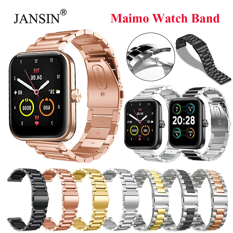 

Высокое качество ремешок для часов глобальная версия Maimo часы металлический браслет Correa для Maimo Smartwatch ремешок из нержавеющей стали