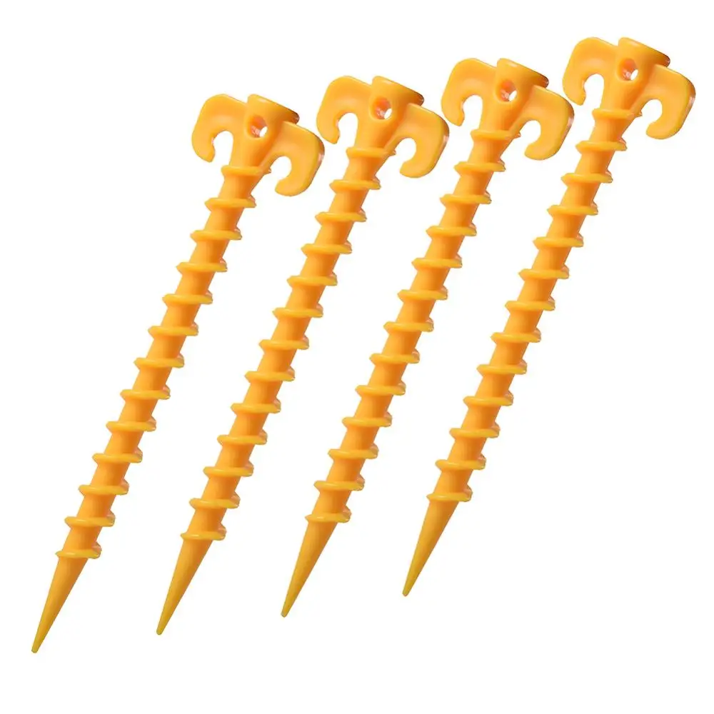 

Outdoor Camping Tent Pegs Ground Nails Screw Anchor Stakes Pegs Hiking Tent Stakes Pins Tent Accessories