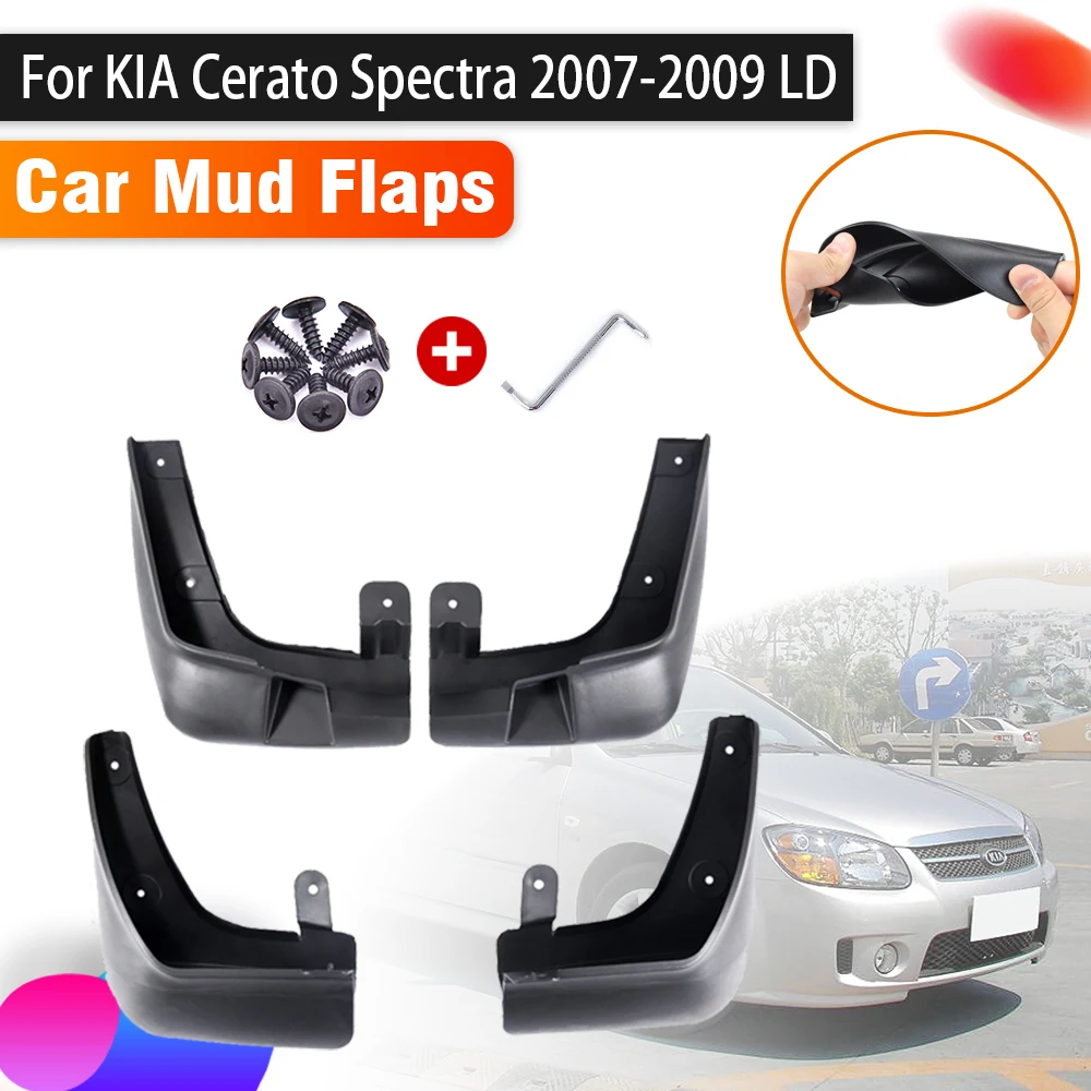 

Anti-splash Car Mudguards For KIA Cerato Spectra 2007 2008 2009 LD Auto Splash Guard Front Rear Fenders Mudflap Car Accessories