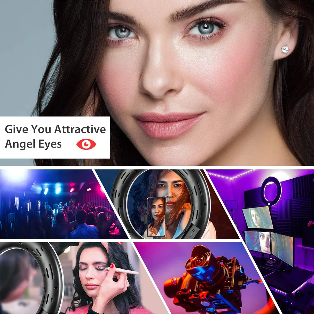 45cm 18 Inch LED Ring Light Dimmable Selfie Lamp With Tripod Stand Phone Holder For Video Live Profissional Photography Lighting |