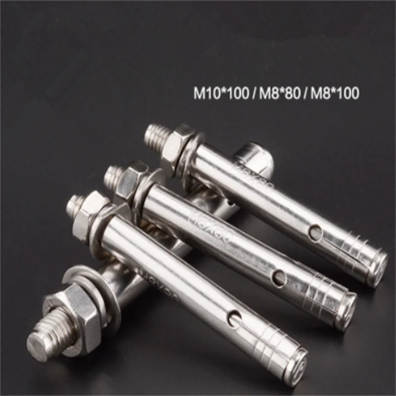 

5pcs Air conditioning fixed EXPANSION BOLT/expansion screws M8X80 M8X100 M10X100 zinc plating/stainless steel