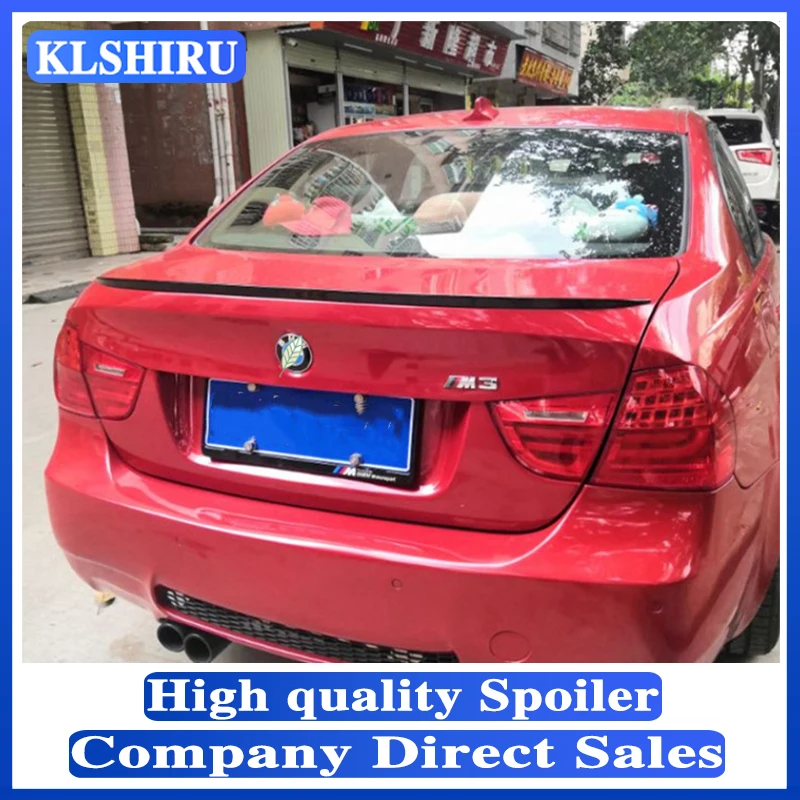 

KLSHIRU для BMW E90 3 серии 2005-2011 М стиль ABS окрашенный задний спойлер багажник крыло украшение автомобильный Стайлинг
