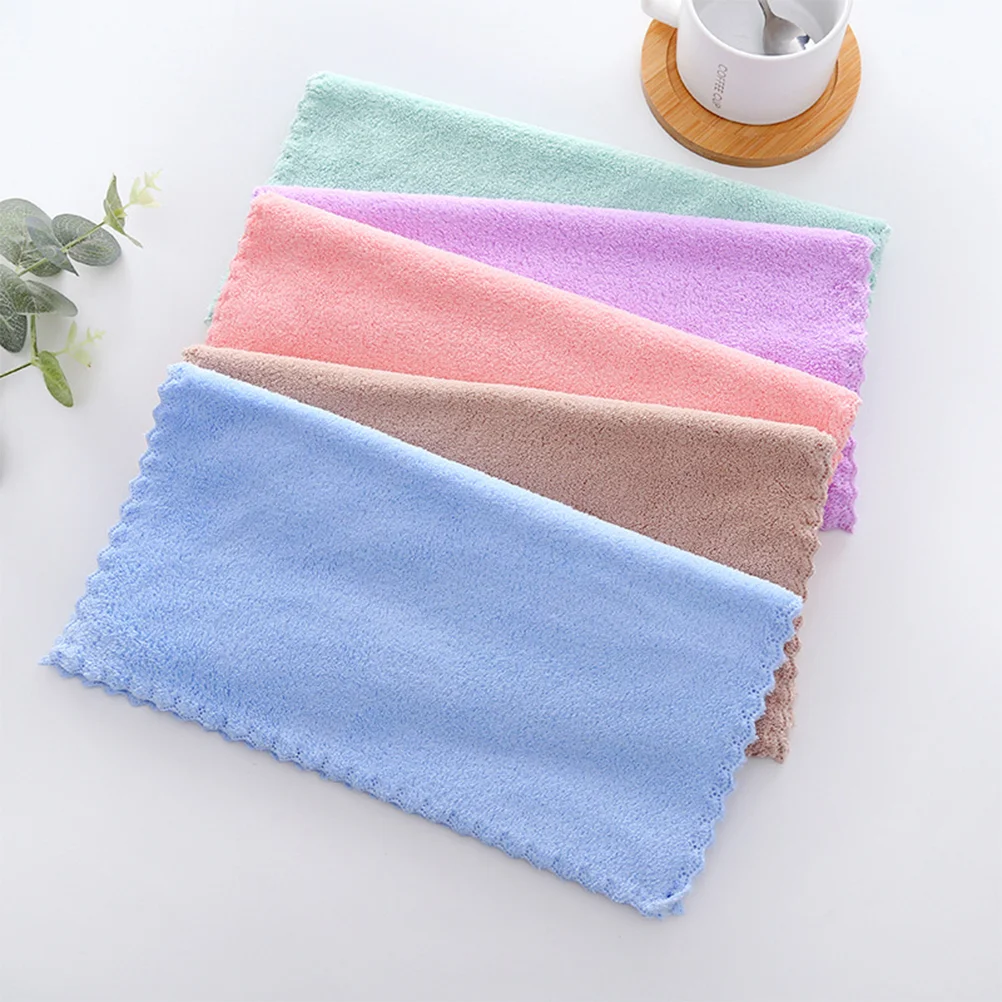 

10 Pcs Make Remover Towels Makeup Cloth Microfiber Cleansing Rag Face Wash Child