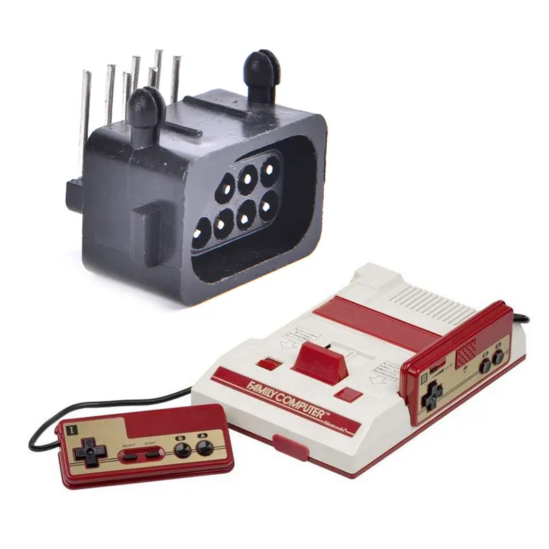 

Высококачественные запасные части 180 градусов 7-контактный разъем мама для Nitendo для консоли NES