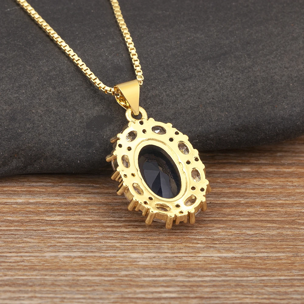 Роскошное блестящее женское ожерелье AIBEF с подвеской из медного циркония 5 цветов