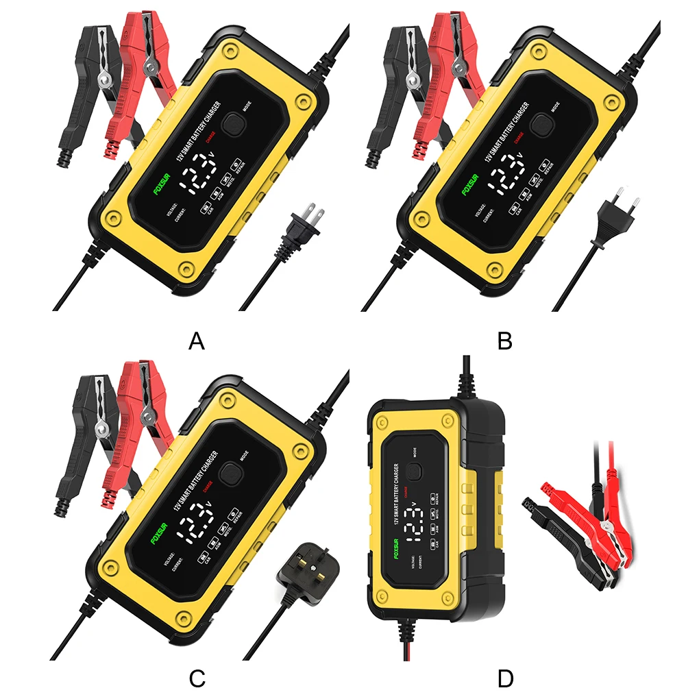 

Battery Charge LCD Microprocessor Controlled Overcharge Protection For Charging AGM Car Battery Charging GEL For AGM GEL US