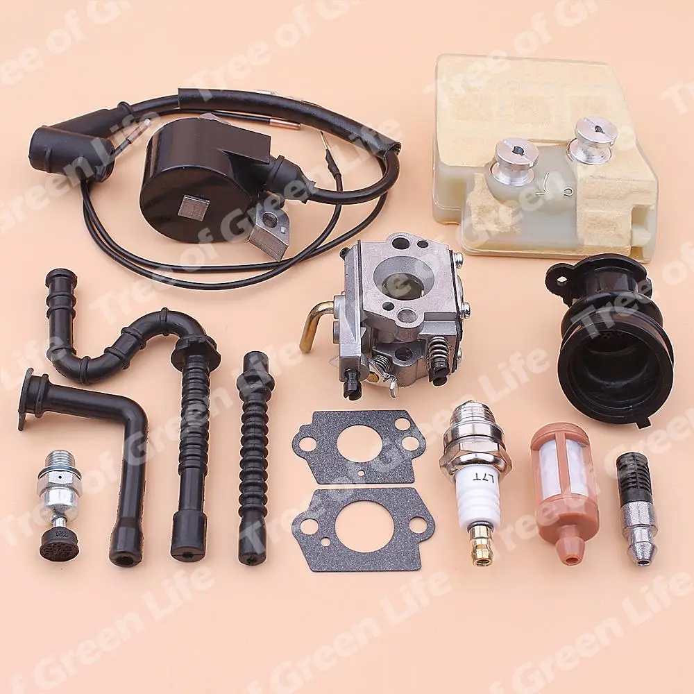 

Carburetor Carb Ignition Coil For Stihl MS260 026 MS240 024 Intake Manifold Air Fuel Oil Filter Impulse Line Chainsaw