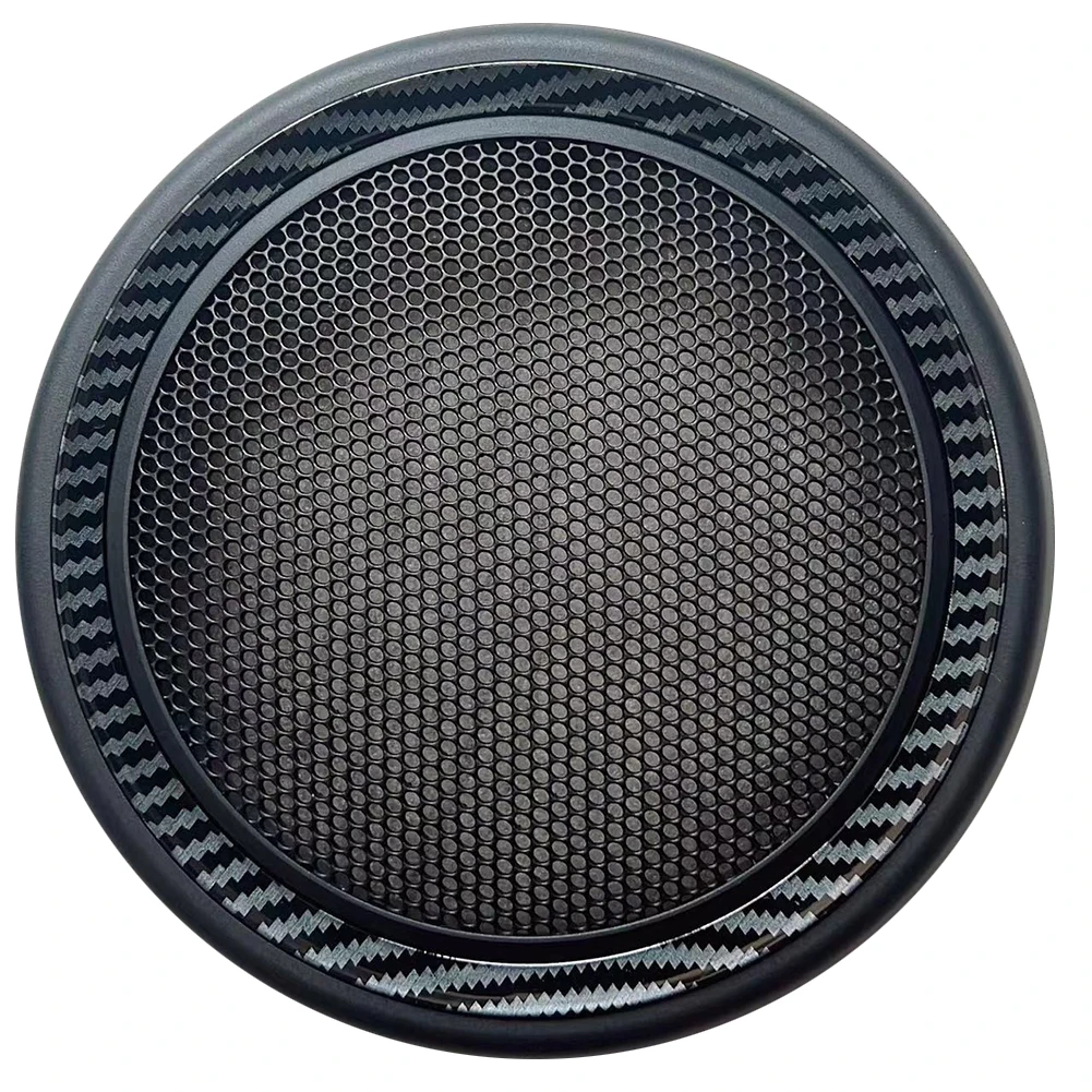 

Loudspeaker Cover Door Speaker Cover Accessories Black Carbon Fiber Interior Plastic Replacement 1× 51412753333