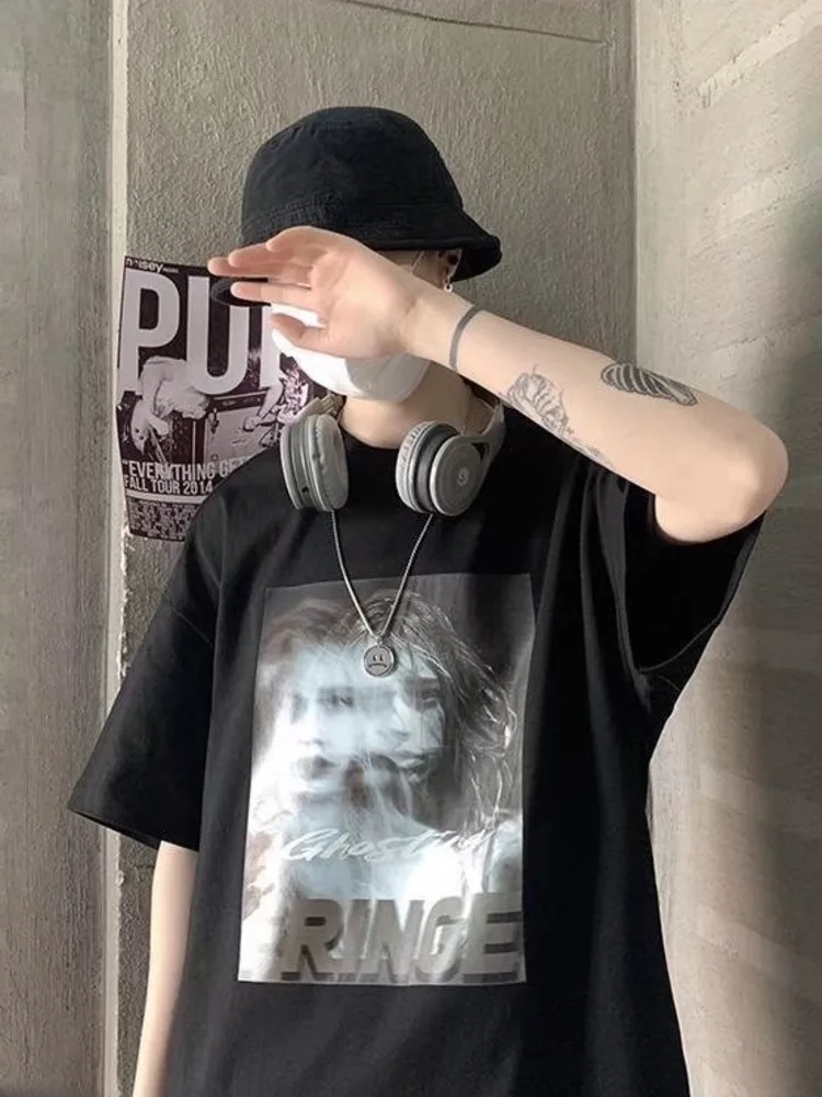

Hara Juku Art Europe And America Mens T-shirt Summer Cool Unisex Hip Hop Funny Printed Tshirt Casual T Shirt Streetwear Tops
