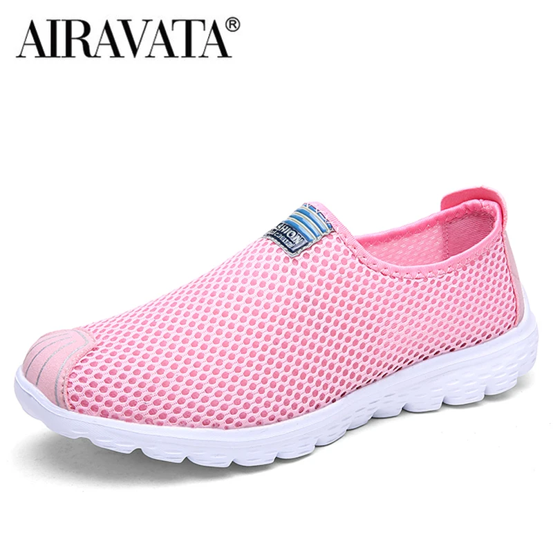 Unisex Mesh Sneakers Breathable Light Weight Slip on Walking Shoes Athletics Sports Mesh Casual Footwear