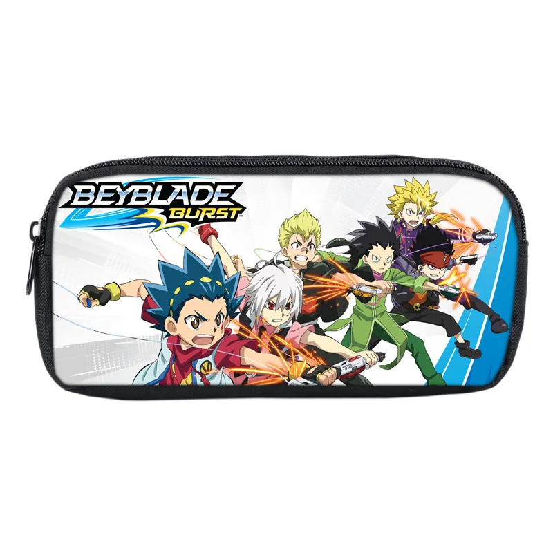 

Beyblade Burst Pen Storage Bag Pencil Bag Multi Layer Large Capacity Cosmetic Travel Storage Bags Simple Plaid Pencil Case