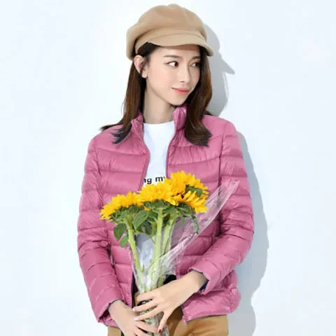 MRMT 2024 Brand New Women's Down Jacket Short Light Thick Warm Slim Korean White Fashion Coat young beautiful woman Hooded