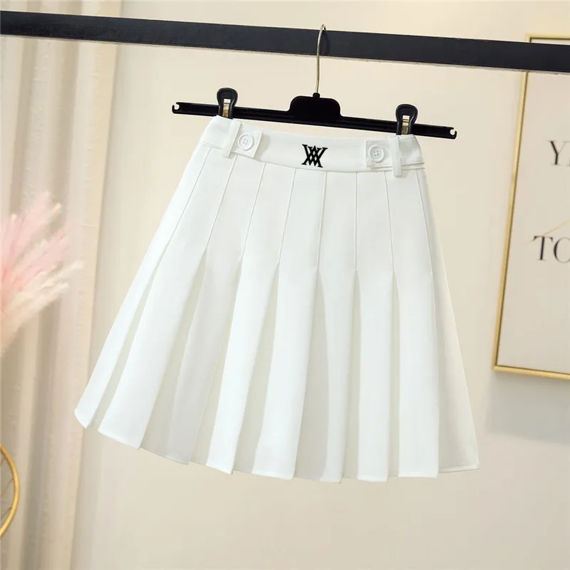 

Womens Golf Skirt with Safety Pants Breathable stretch pleated skirt Sports Fitness Tennis Skirts J Lindeberg Golf Wear Ladies