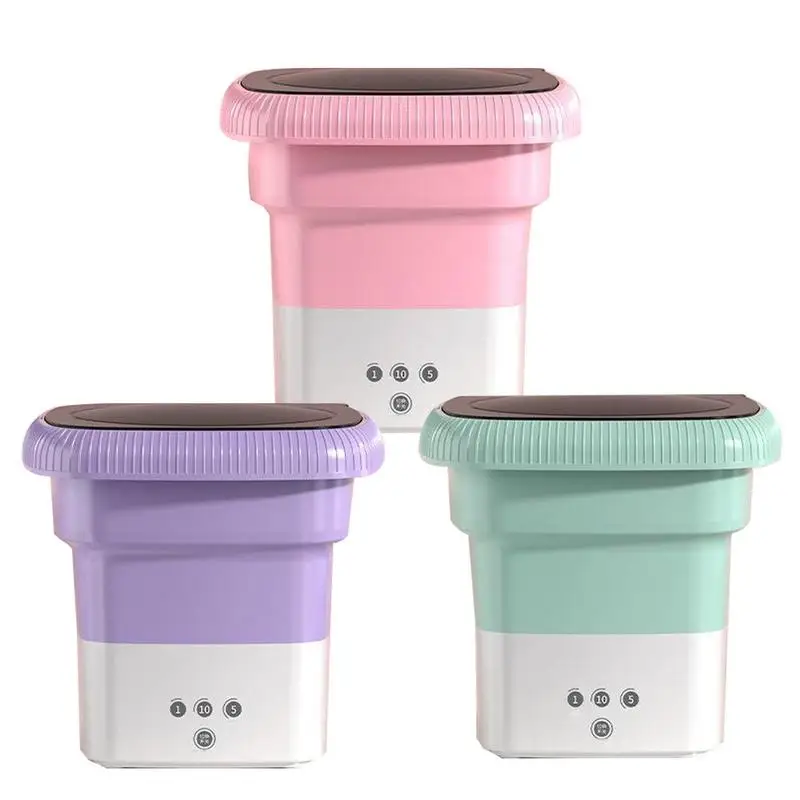 

Mini Foldable Washer Mini Clothes Washing Machine Foldable Personal Small Washing Machine Ultrasonic Turbine Washer For
