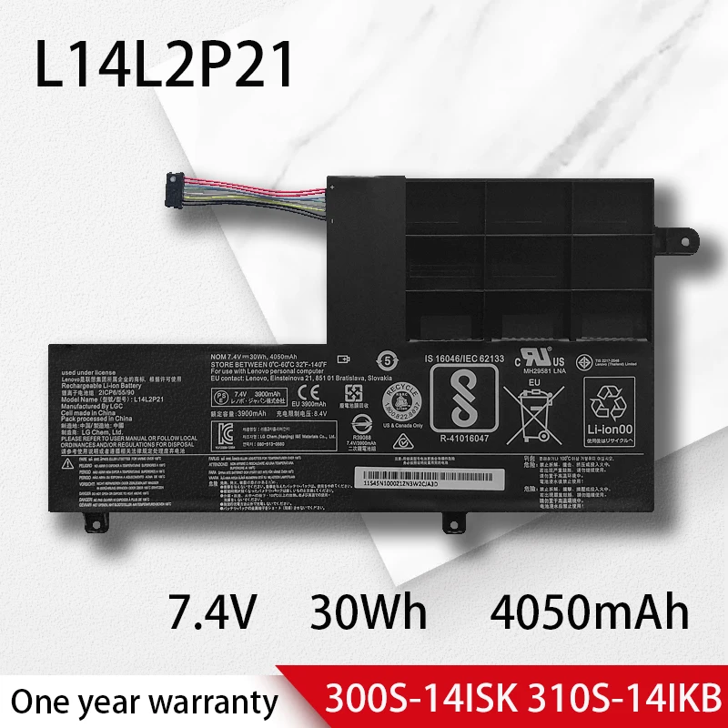 

NEW Original L14L2P21 Laptop Battery For LENOVO Yoga 500-14ISK 300s/310S-14ISK S41-70 S41-75 S41-70AM-IFI S41-35 U41-70 L14M2P21
