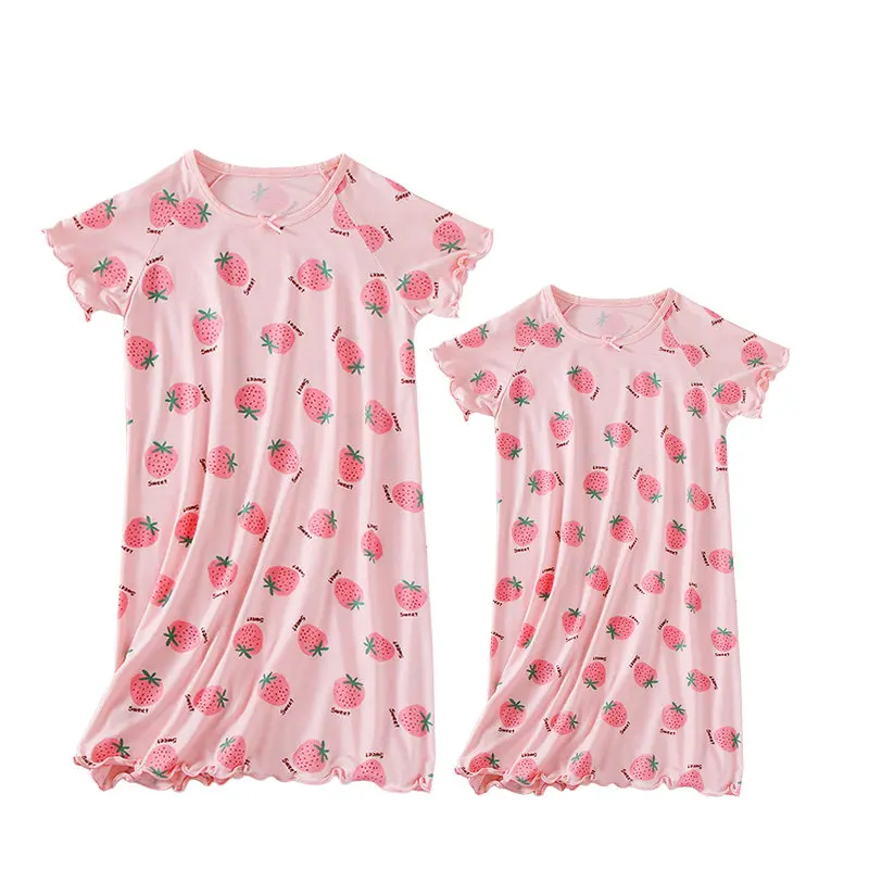 

Модель 2022 года, одинаковые наряды для всей семьи, летнее платье, одежда для мамы и дочки, с коротким рукавом, ярко-розовый цвет