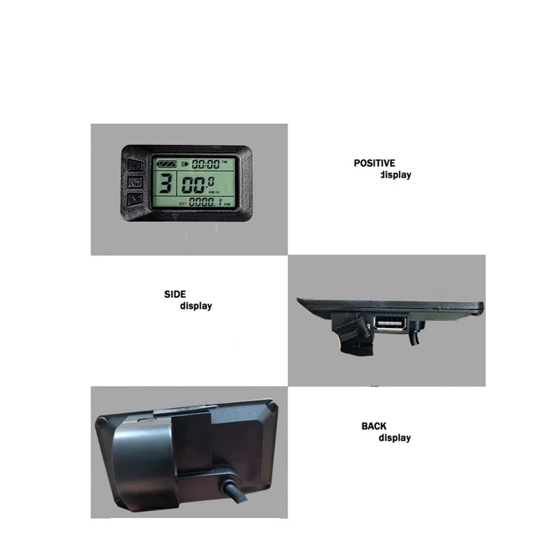 KT 30A Sine Wave Controller Kit LCD7U LCD Instrument Display Suitable For 48V 1000W 1500W Motor Durable