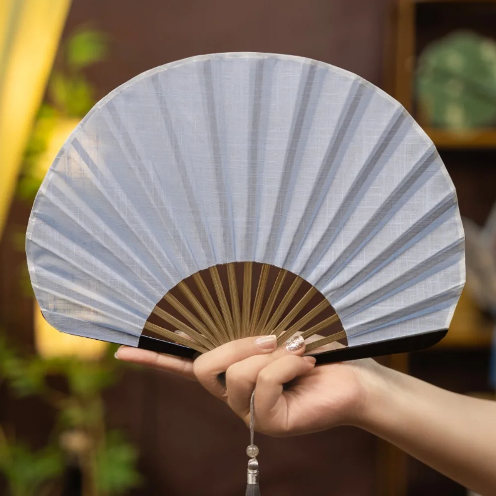 

Складной веер-ракушка из хлопка и бамбука