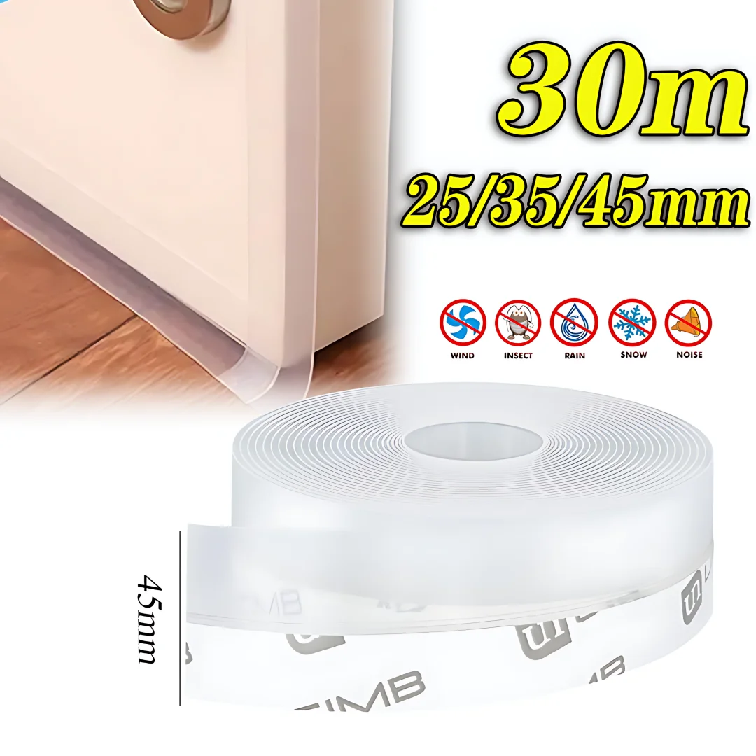 Самоклеящаяся уплотнительная лента для окон и дверей силиконовая ветрозащитная