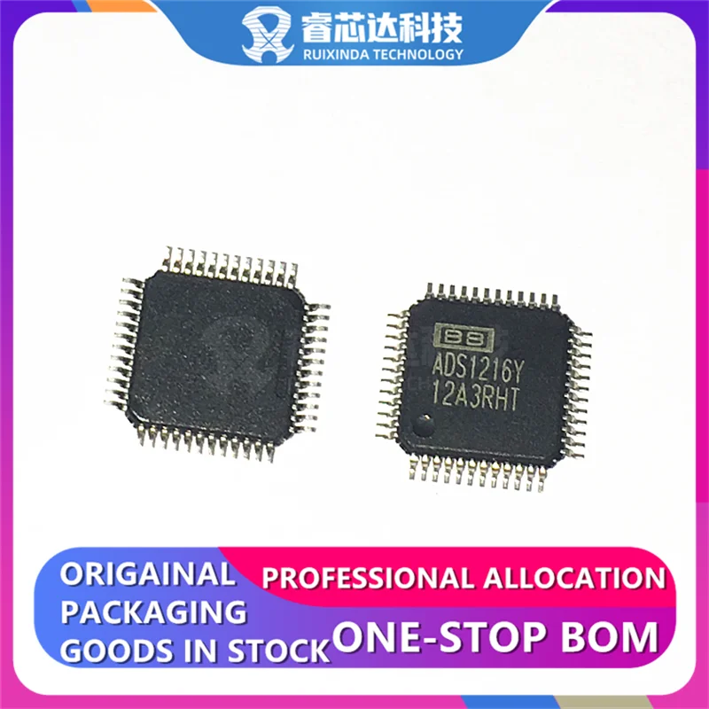

ADS1216Y/250 QFP48 24 Bit Analog to Digital Converter 8 Input 1 Sigma-Delta ADS1216Y/2K 48-TQFP (7x7) GOOD NEW IC RXDna