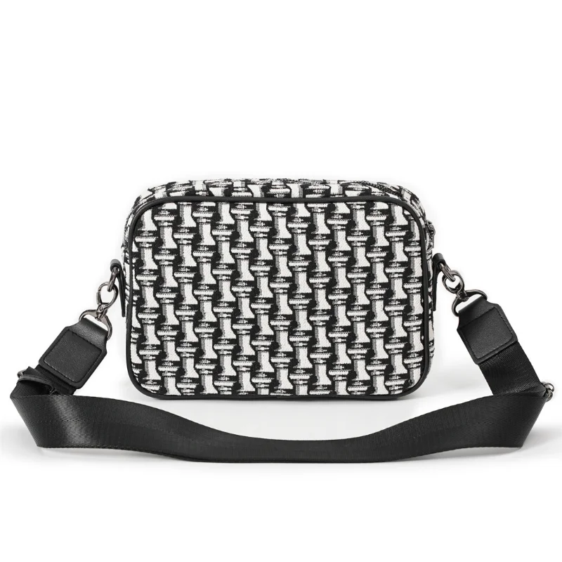 New Fashion Men's Crossbody Bag Canvas PU Leather Patchwork Crossbody Bag Men Shoulder Messenger Bag Outdoor Leisure Men Bag