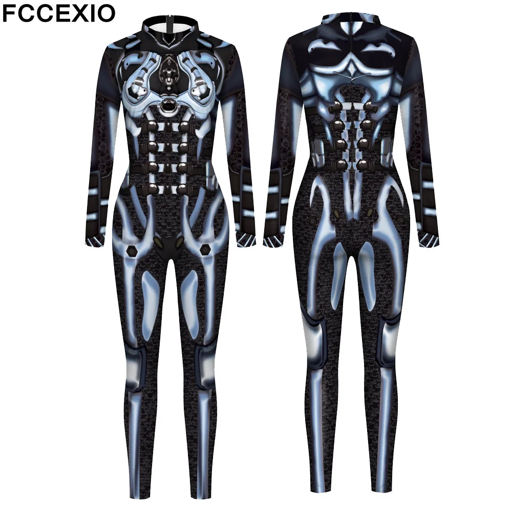 

FCCEXIO специальная Боевая готовность 3D принт Косплей костюмы женский сексуальный комбинезон карнавальное выступление зентай взросвечерние вечерний боди