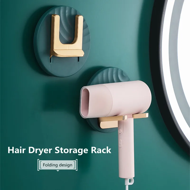 

Настенная сушилка для волос, полка для ванной комнаты, белая, роскошная, в современном стиле, стеллаж для волос, аксессуары для организации д...