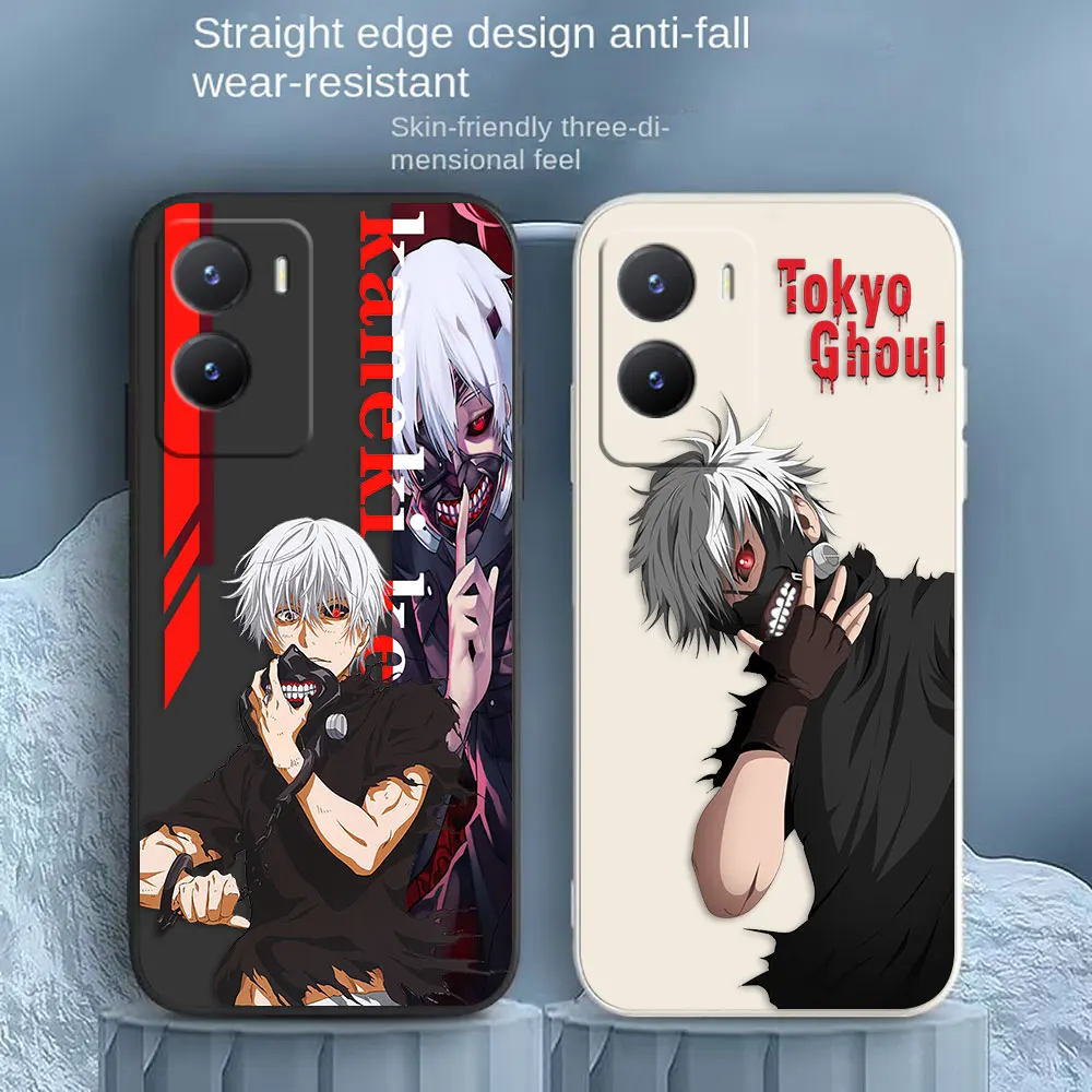

Anime Kaneki Tokyo Ghoul Phone Case For VIVO Y55S Y31 Y33S Y55 Y35 Y51S Y52S Y53S Y66 Y73S Y77 5G Y85 Y93 Case Funda Shell Capa