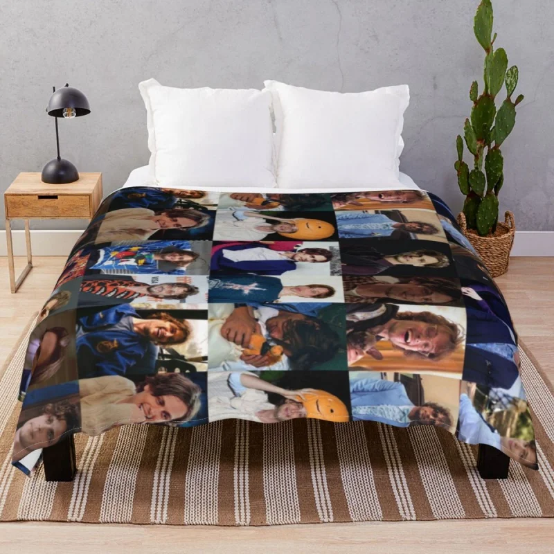 

Collage Blanket Fce Autumn/Winter Comfortable Throw Blankets for Bedding Sofa Camp Cinema